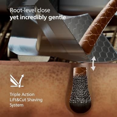 Philips Norelco Shaver i9000 Prestige Ultra, Wet & Dry Electric Shaver, Dark Slate, SenseIQ Pro Technology, Triple Lift & Cut System, 360 Rotating NanoTech Precision Blades, Quick Clean Pod, XP9402/86 - Image 4