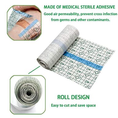 Tattoo Aftercare Bandage Roll 2"x 10 Yard - Waterproof Transparent Film For Tattoo Initial Healing And Skin Repair Adhesive Tattoos Supply Wrap - Image 3