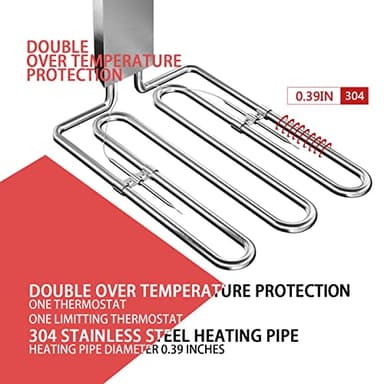 EGGKITPO Electric Deep fryer Single Tank Deep Fryer with Basket Capacity 10L(10.5QT) Electric Countertop Fryers with 60 Minute Timer for Home Kitchen and Restaurant, 1800 Watts, 120V - Image 4