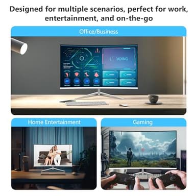 Z-Edge 24-inch Curved Gaming Monitor, Full HD 1080P 1920x1080 LED Backlight Monitor, with 100Hz Refresh Rate and Eye-Care Technology, U24C 178° Wide View Angle, DP+HDMI - Image 6