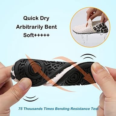 Lefflow Toddler Water Shoes Kids Quick Dry Beach Swim Socks Shoes Baby Non Slip House Slippers - Image 6