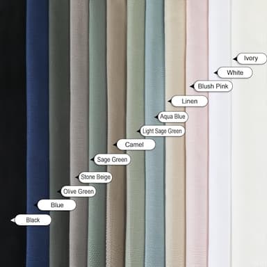 Chyhomenyc White Curtains 84 Inch Length 2 Panels Set, Faux Linen Textured Semi Light Filtering Soft Airy Farmhouse Curtain Drapes for Living Room Bedroom, Cortinas para Sala, 40Wx84L - Image 8