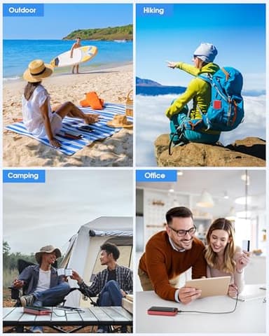 Portable Charger Power Bank 50000mAh, 22.5W Fast Charging Battery Pack, USB C Quick Charge 3 Outputs & 2 Inputs, LED Display, External Cell Phone Battery Bank for iPhone 17/16/15/14, Samsung, Android - Image 7