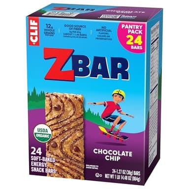 Zbar - Chocolate Chip - Soft-Baked Energy Snack Bars - Non-GMO - 12g Whole Grains - USDA Organic Granola Bars (24 Pack) - Image 13