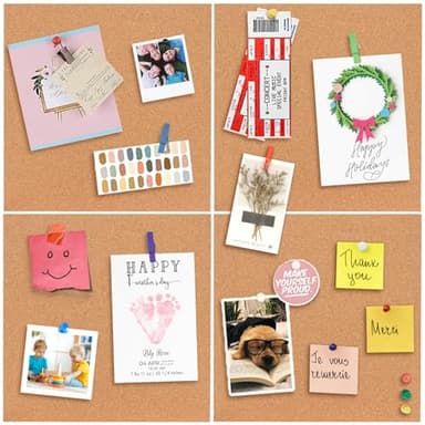 Square Cork Bulletin Board Tiles - SVOPY 8Pack Extra Thick 12x12 Inches Cork Board Tiles for Wall for Home Office Decor, Cork Sheet,School Message Board and Decorative Display Boards - Image 6