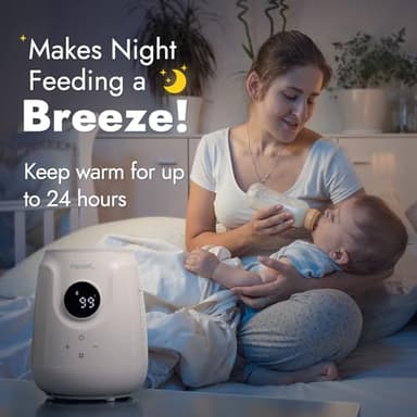 Papablic Ultra-Fast Bottle Warmer, Ready Milk in 2 Min, Baby Bottle Warmer for Breastmilk and Formula, Accurate Temperature Control and Automatic Shut-Off, Bottle Warmers for All Bottles - Image 3