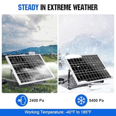 ECO-WORTHY 25 Watts 12V Off Grid Solar Battery Charger Kit: Waterproof Solar Panel + Adjustable Mount Bracket + SAE Connection Cable +10A Charge Controller for Car RV Marine Boat 12V Battery - Image 8