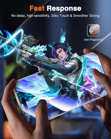 LK 2 Pack for iPhone 17/17 Pro / 16 Pro Screen Protector Tempered Glass, Military Grade Shatterproof [Auto Dust-Elimination, 0 Dust & Bubbles] Anti-Scratch, Max Coverge Screen Protector - Image 7