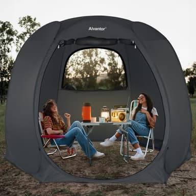 Alvantor Pop Up Screen Tent House Room Instant Outdoor Camping Canopy Sun Shelter Gazebo for Patio, Backyard & Deck, Privacy Tent(2-10 People, 8'x8' 10'x10' 12'x12') - Image 8