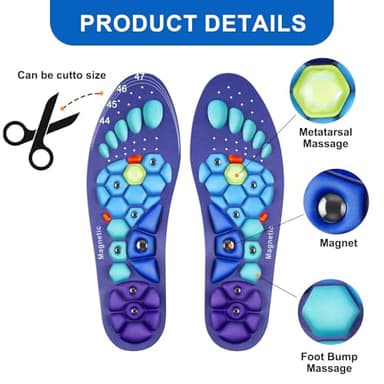 Acupressure Insoles,Orthopedic Massage Insoles,Foot Acupressure Insoles,Acupressure Insoles for Women Men (Blue2, M(Men 7.5-9/Women 8.5-10)) - Image 7