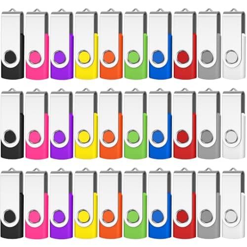 Aretop Bulk USB Flash Drive 4GB, Premium USB Drives 2.0 Pendrive 100 Pack Flash Drive Bulk Thumb Drives Memory Stick (4GB 100 Pack, Mix Color) - Image 1