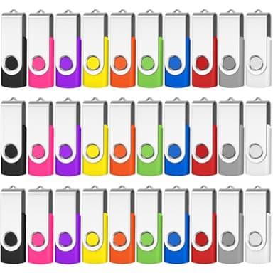 Aretop Bulk USB Flash Drive 4GB, Premium USB Drives 2.0 Pendrive 100 Pack Flash Drive Bulk Thumb Drives Memory Stick (4GB 100 Pack, Mix Color) - Image 1