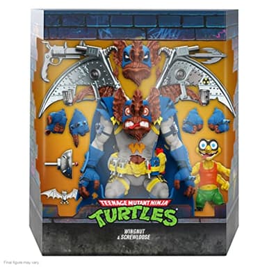 Super7 Teenage Mutant Ninja Turtles Wingnut and Screwloose - ULTIMATES! 7 in Action Figure - Image 2