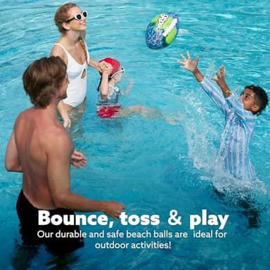 Sloosh 2Pcs Swimming Pool Waterproof Football, 8.5" Sport Pool Football, Water Outdoor Sports Pool Toy for Backyard, Pool Play, Beach Game - Image 6