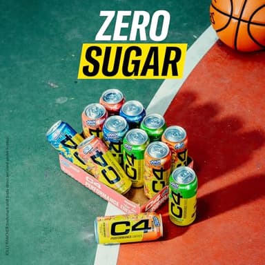 Cellucor C4 Performance Energy Drink | JOLLY RANCHER Watermelon | Zero Sugar Carbonated Preworkout Energy | 200mg Caffeine with Beta Alanine | 16 Fl Oz (12 Pack) - Image 8