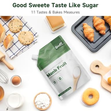 SPICEEL Monk Fruit Sweetener with Erythritol - White Sugar Substitute, Coffee, Tea, Gluten Free, Vegan, Sugar Replacement(1lb) - Image 5