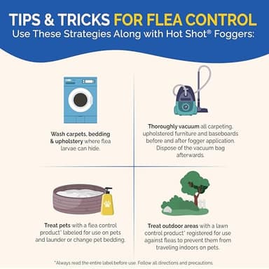 Hot Shot No-Mess! Fogger With Odor Neutralizer 3 Count-1.2 Ounce Cans, Kills Hidden Bugs, No Need To Turn Off Pilot Lights, 6 Pack - Image 12