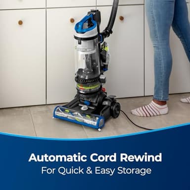 BISSELL CleanView Swivel Rewind Pet Reach Vacuum Cleaner, with Quick Release Wand, Swivel Steering and Automatic Cord Rewind, 3197A (Color May Vary) - Image 5
