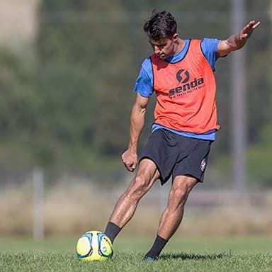 SENDA Amador Training Soccer Ball, Fair Trade Certified, Yellow/Light Blue, Size 5 (Ages 13 & Up) - Image 8