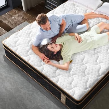 FP FLEXPEDIC King Mattress, 14 Inch Hybrid Mattress in a Box, Fiberglass-Free Individual Pocket Spring-Motion Isolation-Extra Edge Support-Ergonomic Zone, 365 Nights Trial, CertiPUR-US - Image 8