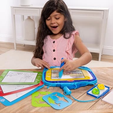 Melissa & Doug Water Wow! Take-Along Reusable Color-Reveal Drawing Set Mess-Free Multi-Activity Pad with Water PenTravel Toy for Toddlers & Kids Ages 3+ - Image 8
