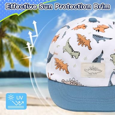 Duoyeree Toddler Baby Baseball hat Infant Baseball Cap Soft Cotton Snapback hat Boys(0-3M) - Image 3