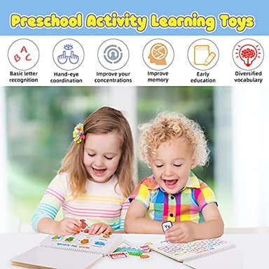 Huijing Montessori Preschool Learning Activities Busy Book - Workbook Activity Binder / Toys for Toddlers, Autism Learning Materials and Tracing Coloring Book - Image 5