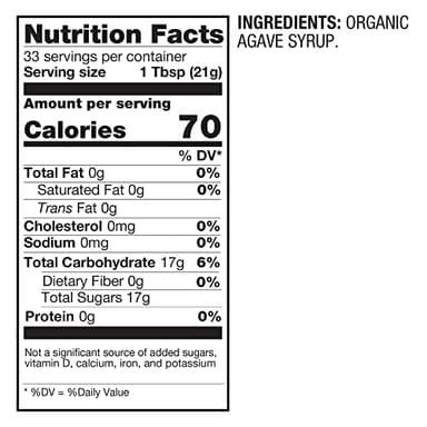 BetterBody Foods Organic Blue Agave, Low Glycemic Sweetener, 25 Oz - Image 2