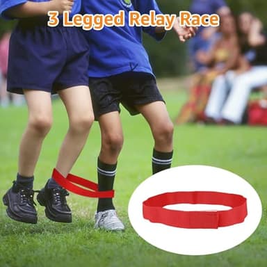 32 Pcs Outdoor Games Potato Sack Race Bags for Kids Adults, Bean Bag Toss Game, 3 Legged Race Bands, Egg Spoon Relay Race Game, Carnival Outside Yard Lawn Games for Easter Christmas Birthday Party - Image 6