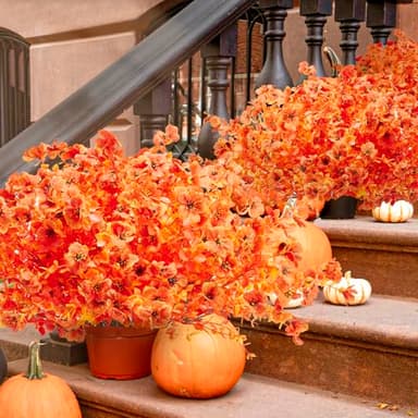 HAORESULT Fall Artificial Flowers for Outdoors 16 Bundles of Daisy Flowers to Add a Touch of Classy to Your Front Door, Porch, Patio, Courtyards, and Balcony - Image 6