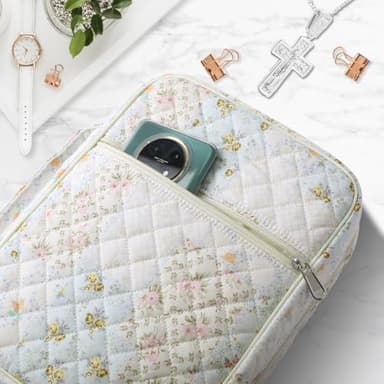 WOBAGMEN Bible Cover Case for Women,Large Bible Tote Bags Organizer Quilted Carrying Case for Girls,Bible Study Supplies Accessories Christian Gifts for Women（ Coloful L） - Image 7