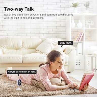 SizzChat Security Cameras Wireless, Indoor Home Camera with 2-Way Audio, Smart AI Human Detection, Color Night Vision, Cloud Storage, 2.4G WiFi - Image 4