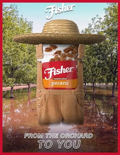 Fisher Snack Roasted Salted Pecans, 4.5 oz (Pack of 1), Mammoth Salted Pecans in Resealable Pouch, Perfect for Gifting or Personal Enjoyment, Crunchy, and Irresistibly Roasted - Image 5