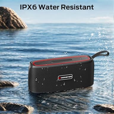 Monster Shock Portable Bluetooth Speaker,30W Loud Sound, IPX6 Waterproof Speaker,17 Hours Playback, Bluetooth 5.4 TWS Pairing Portable Wireless Speaker for Home, Outdoors - Image 5