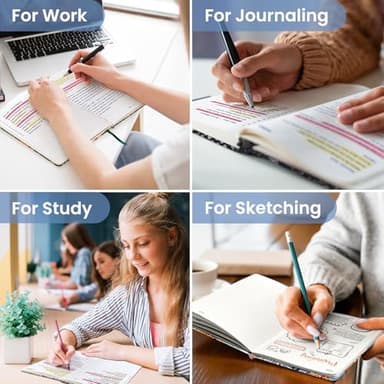 Bullet Dotted Journal Notebook for Women & Men, Hardcover Leather Journal for Writing, A5 Bullet Journaling Notebook for Work & Sketching, Perfect for Office School Home Supplies, 160 Pages, Lineage Flora - Image 6