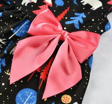 MSNFOASM Dog Christmas Dress,Short Velvet Dog Winter Outfit,Small Dogs Girl Winter Apparel, Cat Clothes(Romantic Fantasy M) - Image 8