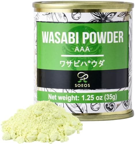 Soeos Wasabi Powder 1.25 oz (35g), Gluten Free, Vegan, Premium Wasabi Powder for Sushi and Sashimi - Image 1
