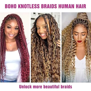 4/27 Honey Blonde Human Braiding Hair Deep Wave Bulk，Highlight No Weft Curly Braiding Hair Extensions for Boho Braids Wet and Wavy Braiding Human Hair Bundles(16inch,4/27,100g)-1 - Image 5