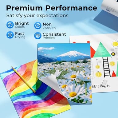 GI-21 G3260 G3270 Ink Bottles Compatible for Canon 21 GI-21 GI21 Ink Refill Bottles for Canon G3260 G3270 G4270 G2260 G1220 G1230 G2270 MegaTank Printers (Black, Cyan, Magenta, Yellow, 4 Pack) - Image 4