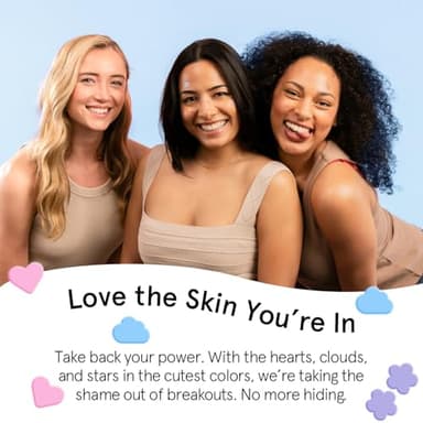 grace & stella Award Winning Pore Strip - Pimple Patches for Face - Hydrocolloid Acne Patches - Absorbs Zits, Reduces Redness - Cute Patches Dermatologist-Tested, Vegan (Multishape, 36 Count) - Image 5