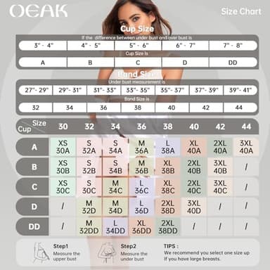 OEAK Womens Wireless Bras Comfortable Push Up Bra No Underwire Bra Full Support Lift Bralette Everyday Seamless Tshirt Bras Navy M - Image 5