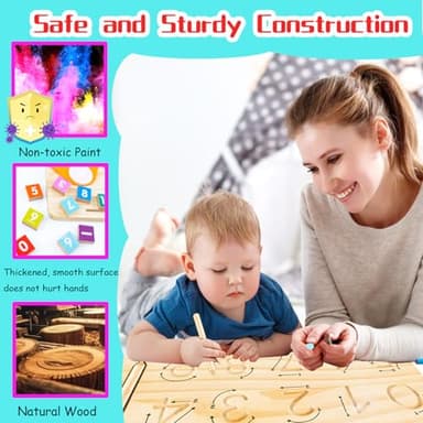Montessori Toys for 3 4 5 Year Old,Double-Sided Preschool Learning Toys for Toddlers age 2-4,Educational Math manipulatives Number Counting Blocks for Kids,Christmas Stocking Stuffers for Boys Girls - Image 5