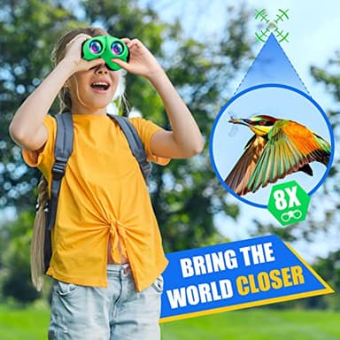 LET'S GO! Best Toys for 3-8 Year Old Boy, Easter Compact Waterproof Binocular for Kids Boys Brithday Christmas Stocking Stuffers for Kids 8-12 Gifts for 5-7 Year Old Boy Toys - Image 3
