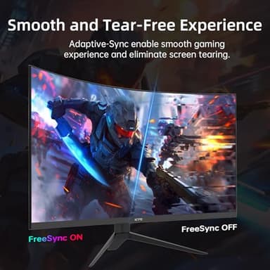 KTC 32 Inch 240Hz Curved Gaming Monitor, FHD 1080P 1500R HDR Gaming PC Monitor, FreeSync, Ultra-Fast 1ms Monitor for Gamer, 3500:1 Contrast, HDMI 2.0 x 2, DisplayPort 1.4 & USB 2.0, H32S17F - Image 3