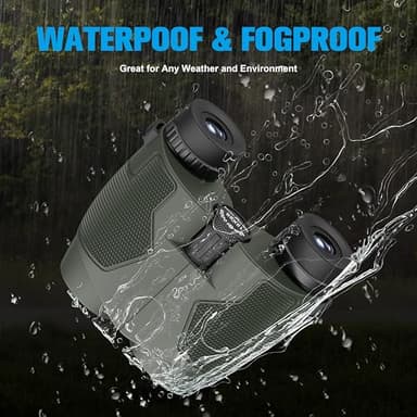 Binoculars 12x25 for Adults and Kids Night Vision Binoculars Compact Binocular Large Eyepiece Waterproof Binocular Easy Focus Wide Field of View for Bird Watching,Hiking,Hunting,Concert - Image 6