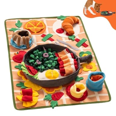 Snuffle Mat for Dogs - Removable Themed Interactive Puppy Mat for Boredom, Training & Slow Feeding - Encourages Foraging Skills Exploration (Medium) - Image 1