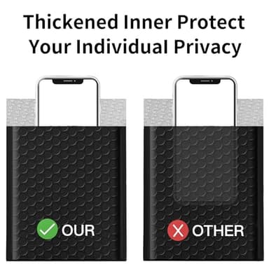 Proprobag 6x10 Bubble Mailers 100 Pack - Usable Size 6x9 Heavy Duty Padded mailer with Self Seal, Waterproof Shipping Envelopes, Bubble Wrap Protection for Ecommerce, Non See Through - Image 3