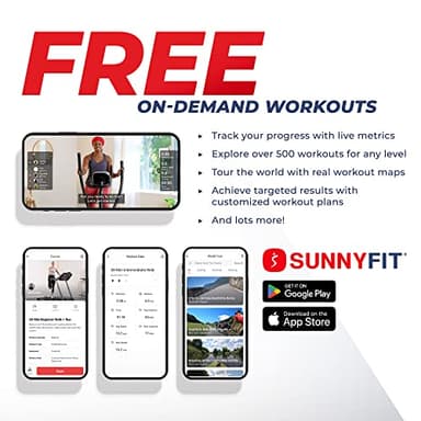 Sunny Health & Fitness Compact Performance Recumbent Bike with Dual Motion Arm Exercisers, Quick Adjust Seat & Exclusive SunnyFit® App Enhanced Bluetooth Connectivity - SF-RB420032 Gray - Image 2