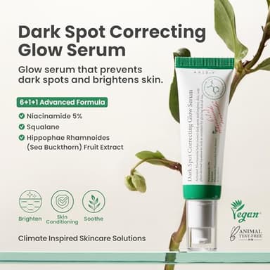 AXIS-Y Dark Spot Correcting Glow Serum - 5% Niacinamide Dark Spot Remover For Face - Vegan Korean Skin Care Niacinamide Serum for All Skin Types - 1.69 fl. oz. - Image 2