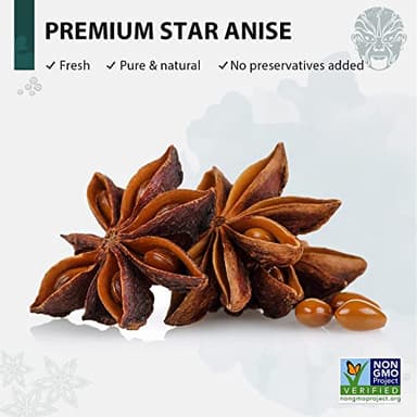 Soeos Star Anise Seeds 16 ounce (1 lb), Whole Chinese Star Anise Seed, Fresh and Pure Star Anise Pod, Non-GMO, Star Anise Spice for Desserts and Wines - Image 8